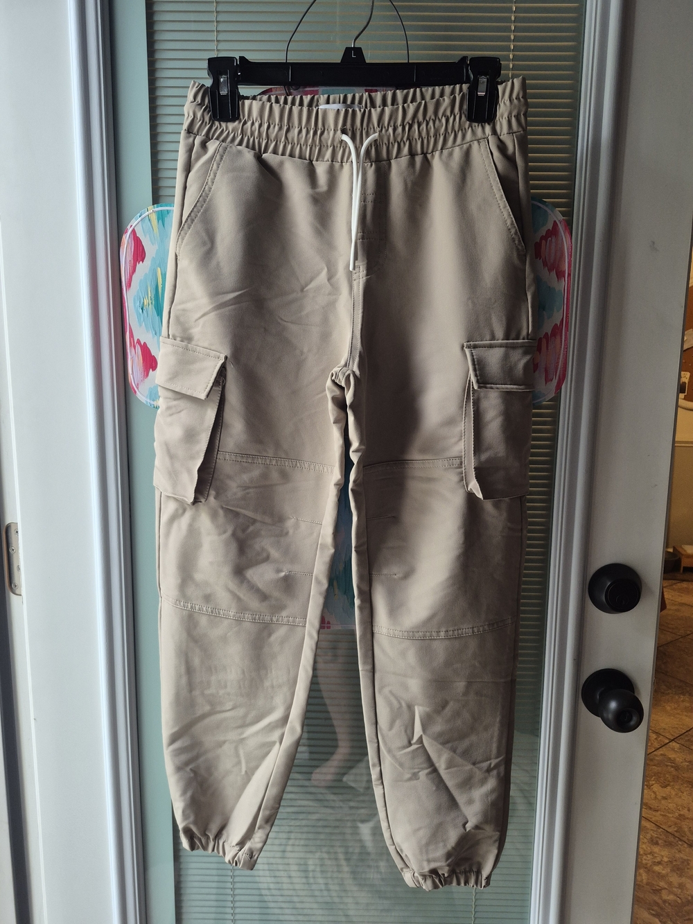 Sovereign Code Kids Khaki Cargo Joggers with Drawstring